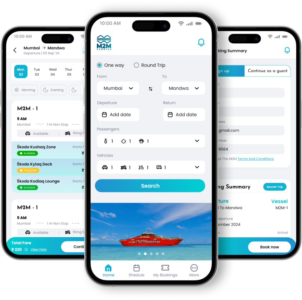Mobile Application - M2M Ferries